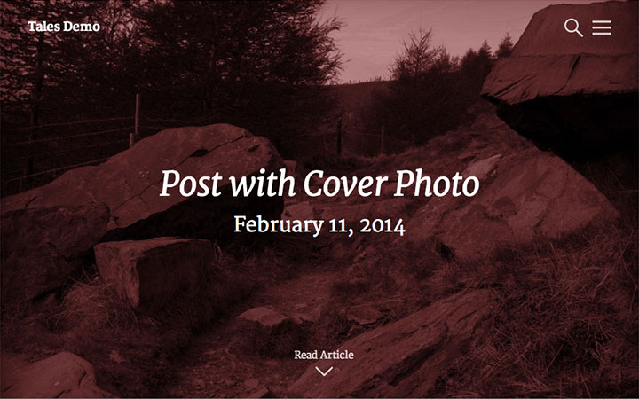 Tales post with a cover photo.